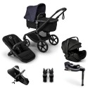Bugaboo Fox 5 Renew Trío negro azul indigo negro