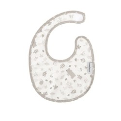 Babero Redondo Con Velcro Abete Beige 16X19X1 Cm