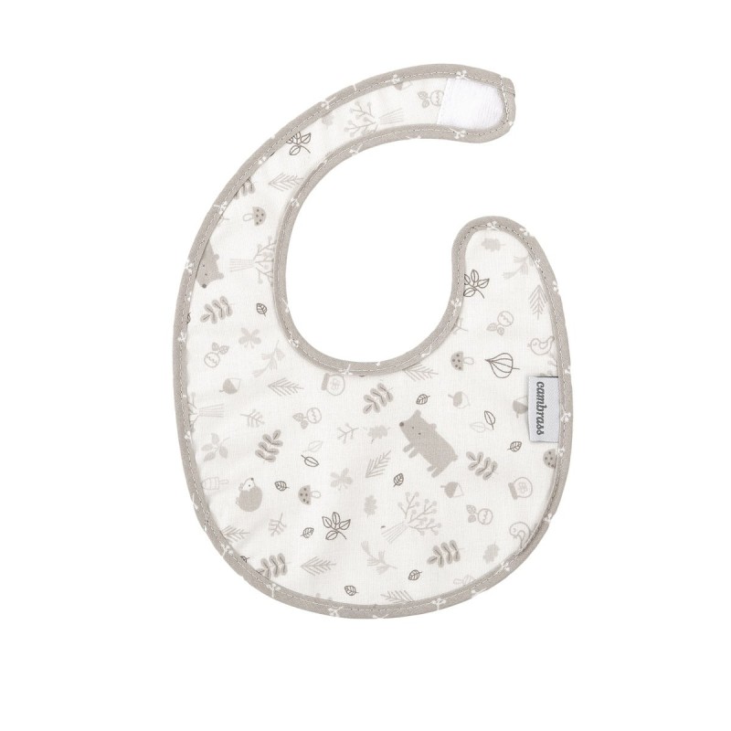 Babero Redondo Con Velcro Abete Beige 16X19X1 Cm