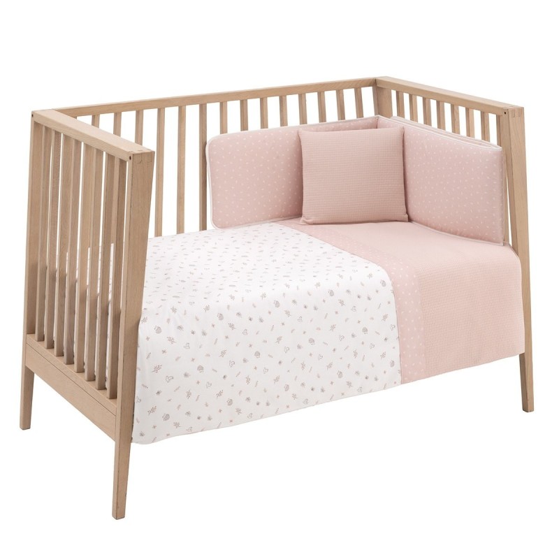 Conjunto 2 Pcs.F.Nordica Cradle 70 Calma Pink 110X170X3 cm