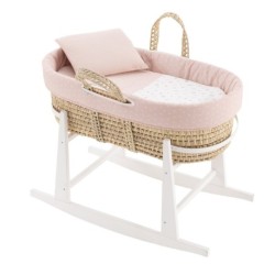Moses Quilt Palma+Perna M.Bco Calma Pink/Bco 39x80X61 cm