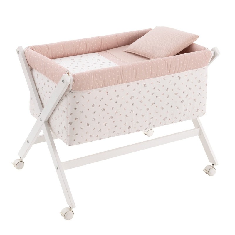 Mini Tesoura Madeira Calma Pink/Bco 55X87X74 cm
