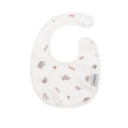 Babete redondo com velcro cor-de-rosa Calma 16X19x1 cm