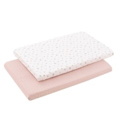 Bajera Minicuna Pack 2 Uds. 50X90X12 Cm Calma Rosa