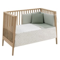 Conjunto de 2 peças de colcha I-V. Cama verde Calma 60 CAMBRASS 60X120X3 cm