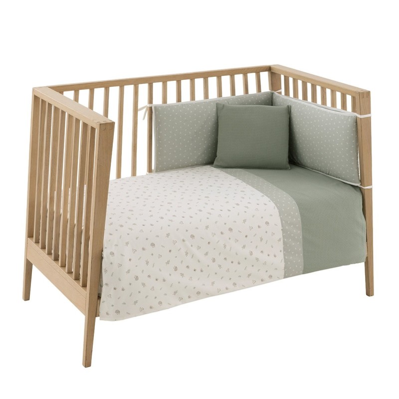 Jgo 2 Pcs.F.Nordica Cuna 70 Cambrass Calma Verde 110X170X3 Cm