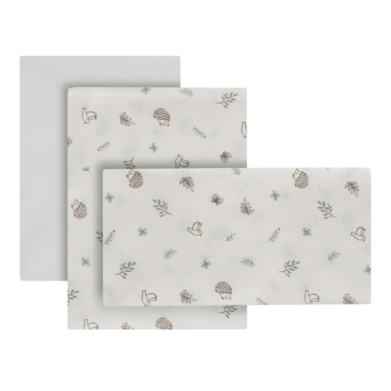 Folha do Berço 3 Peças (Berço 70) 70X140X1 cm CAMBRASS Calma Green