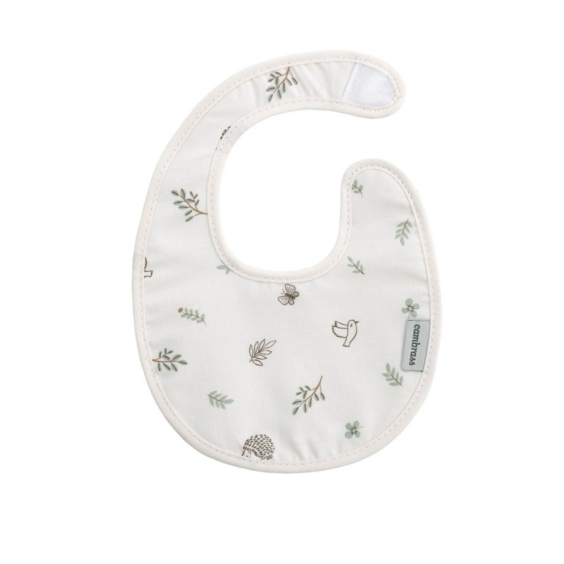 Babete redondo com velcro CAMBRASS verde calmo 16X19X1 cm
