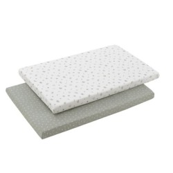 Bajera Minicuna Pack 2 Uds. 50X90X12 Cm Cambrass Calma Verde