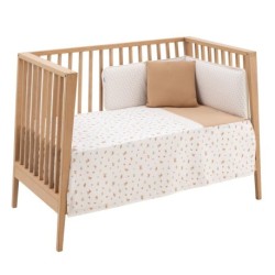 Jgo 2 Pcs.Colcha I-V. Cuna 60 Cambrass Senda Beige 60X120X3 Cm