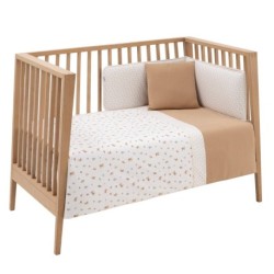 Conjunto 2 Pcs.F.Nordica Cradle 60 CAMBRASS Senda Bege 100X140X3 cm