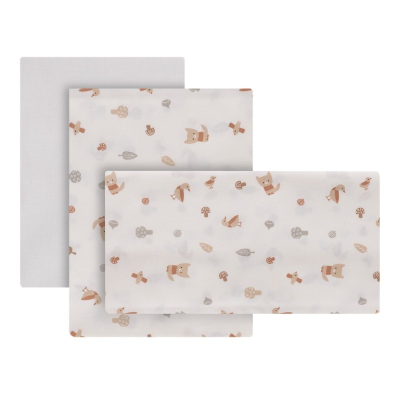 Sabana Cuna 3 Pcs (Cuna 60) 60X120X1 Cm Cambrass Senda Beige
