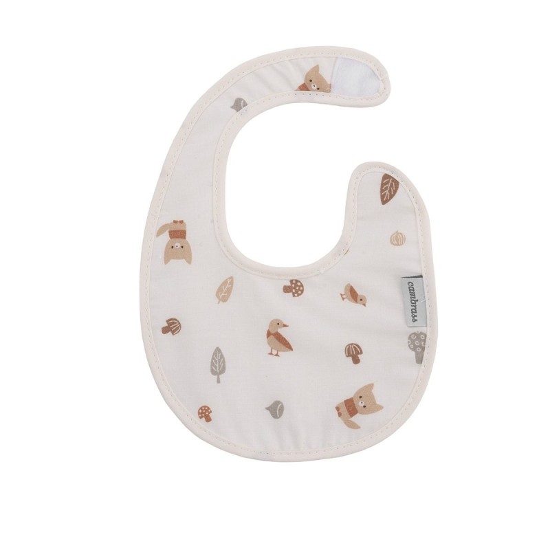 Babete redondo com velcro CAMBRASS senda bege 16x19x1 cm