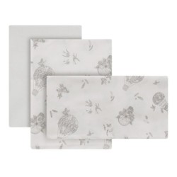 Sabana Minicuna 3 Pcs 50X90X1 Cm Cambrass Globe Crudo