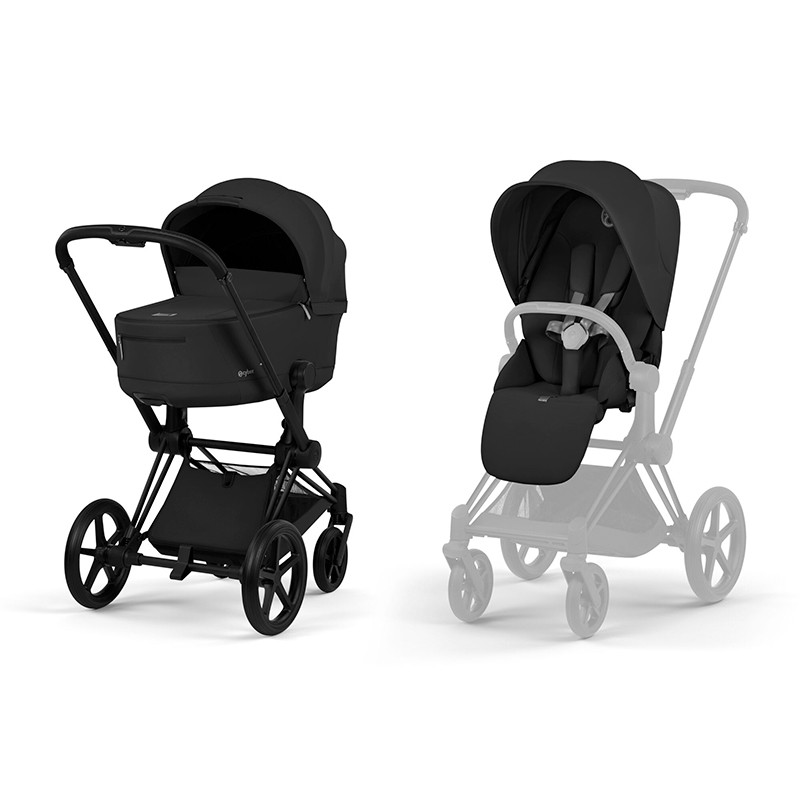 Cybex Priam 2026 Comfort preto mate sépia preto