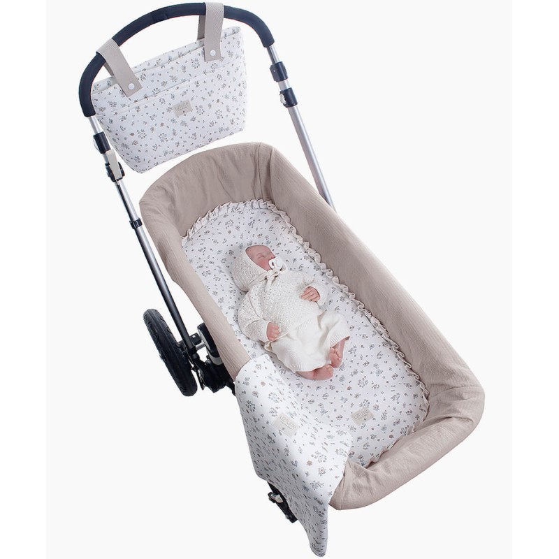 Celia Uzturre Carrycot + Lençol Ajustado em Musselina