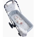 Lençol Embaixo Carrycot + Musselina Uzturre Menta Pablo