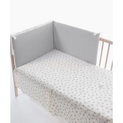 Graciela gray Uzturre Quilt and Protector