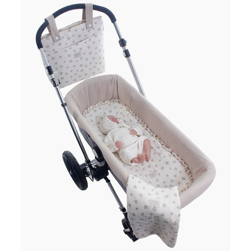 Lençol Embaixo Carrycot + Musselina Uzturre Graciela