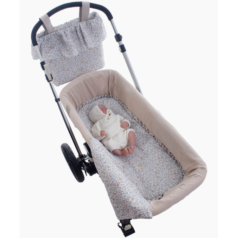 Lençol Embaixo Carrycot + Musselina Uzturre Marga