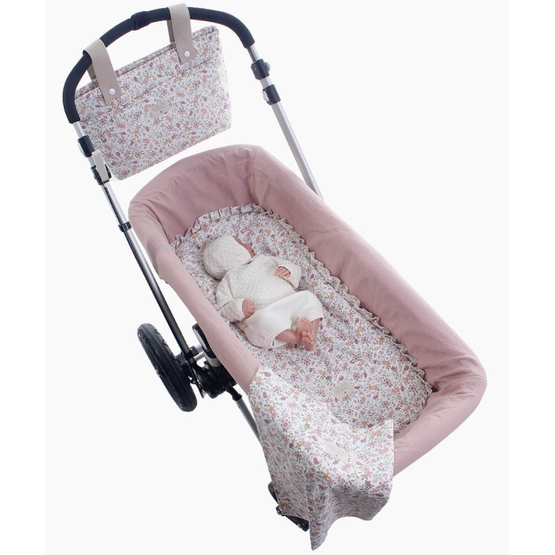 Roberta Carrycot + Lençol Embaixo de Musselina Uzturre