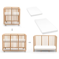 Berço natural branco Evolutionary Stokke Nighti