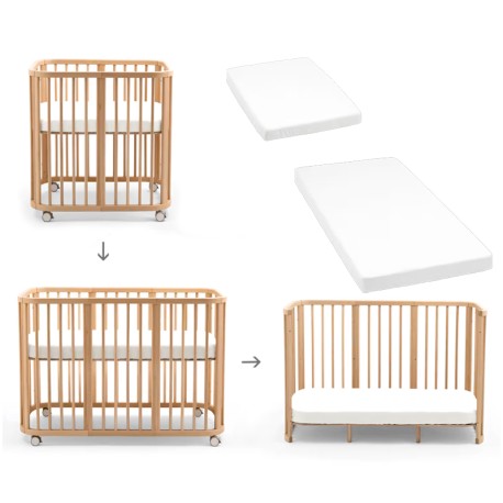 Berço natural branco Evolutionary Stokke Nighti